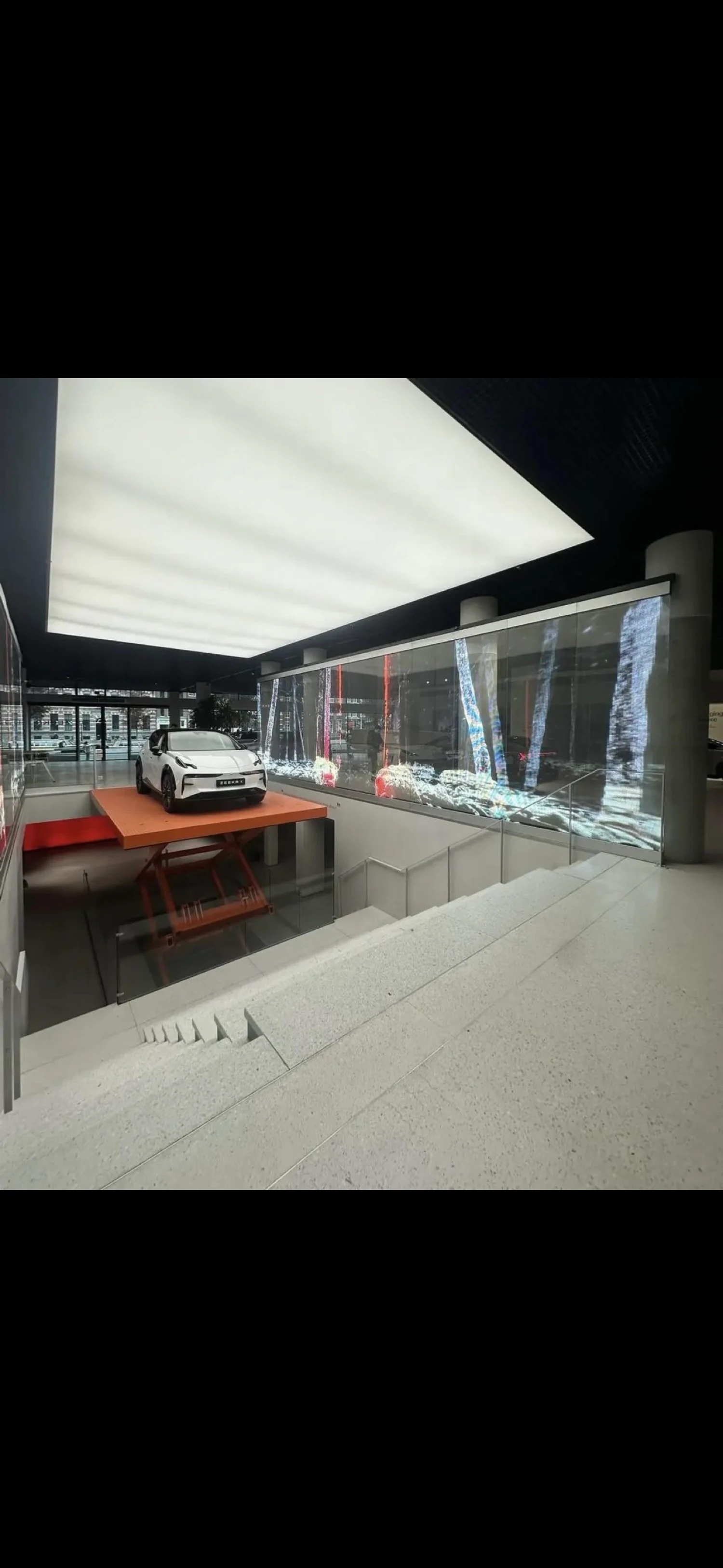 Car Dealership Transparent LED Wall